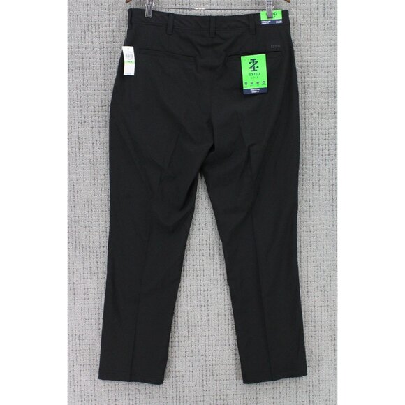 Izod Swingflex Golf Pants Mens 34x30 Black Solid Performance Outdoor Golf NWT - Picture 5 of 9